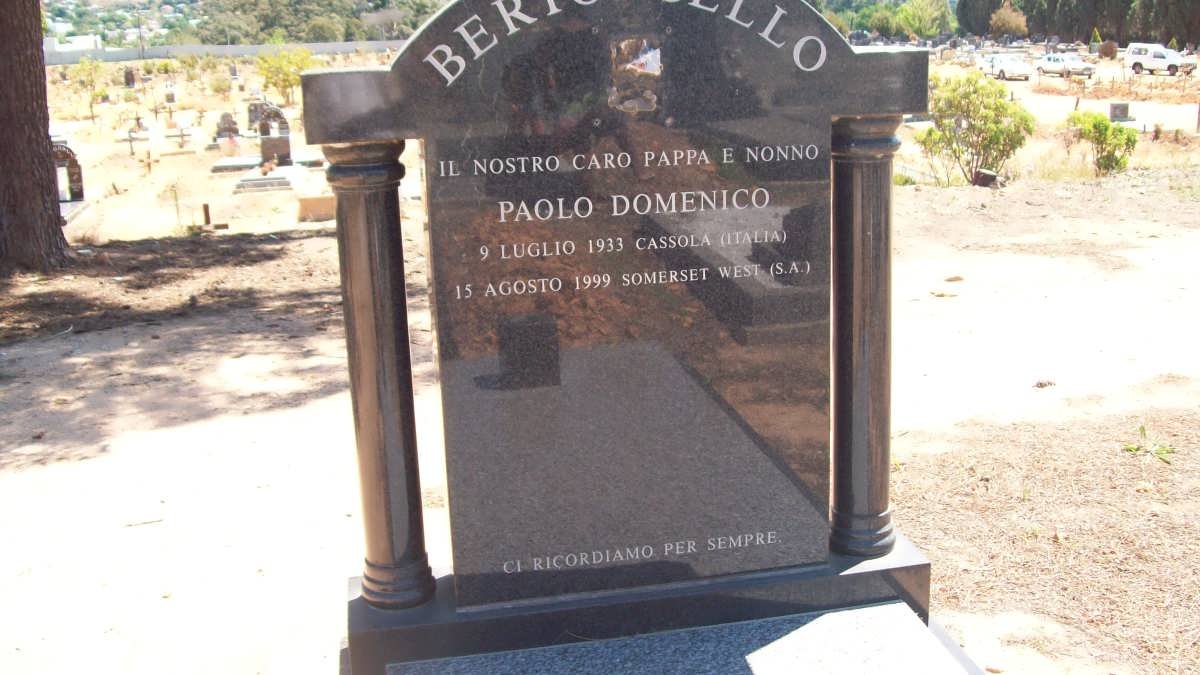 BER???LLO Paolo Domenico 1933-1999