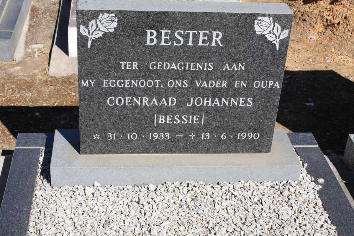 BESTER Coenraad Johannes 1933-1990