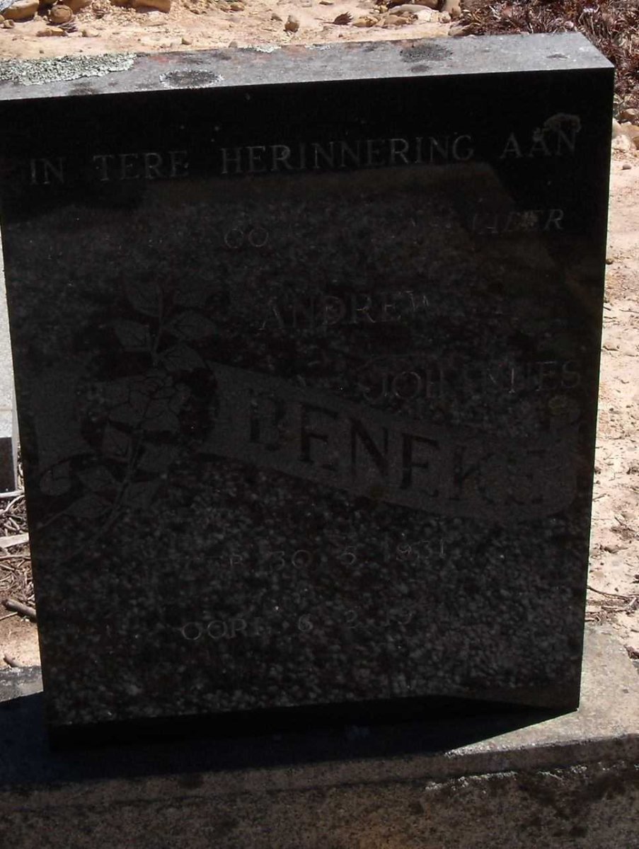 BENEKE Andrew Johannes 1931-1979