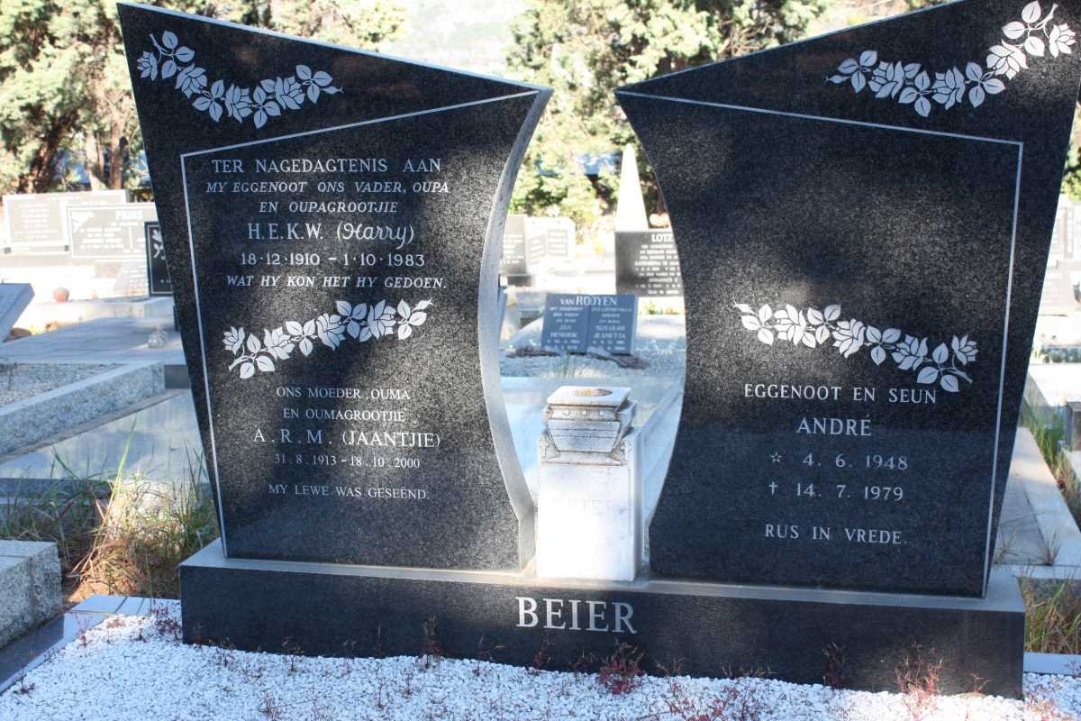 BEIER H.E.K.W. 1910-1983 &amp; A.R.M. 1913-2000 :: BEIER André 1948-1979