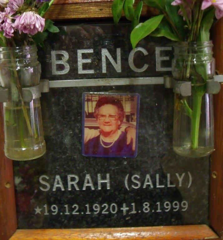 BENCE Sarah 1920-1999