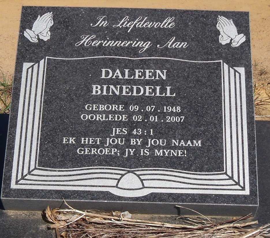 BINEDELL Daleen 1948-2007