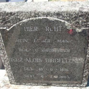 BIRGFELLNER Alois 1891-1963