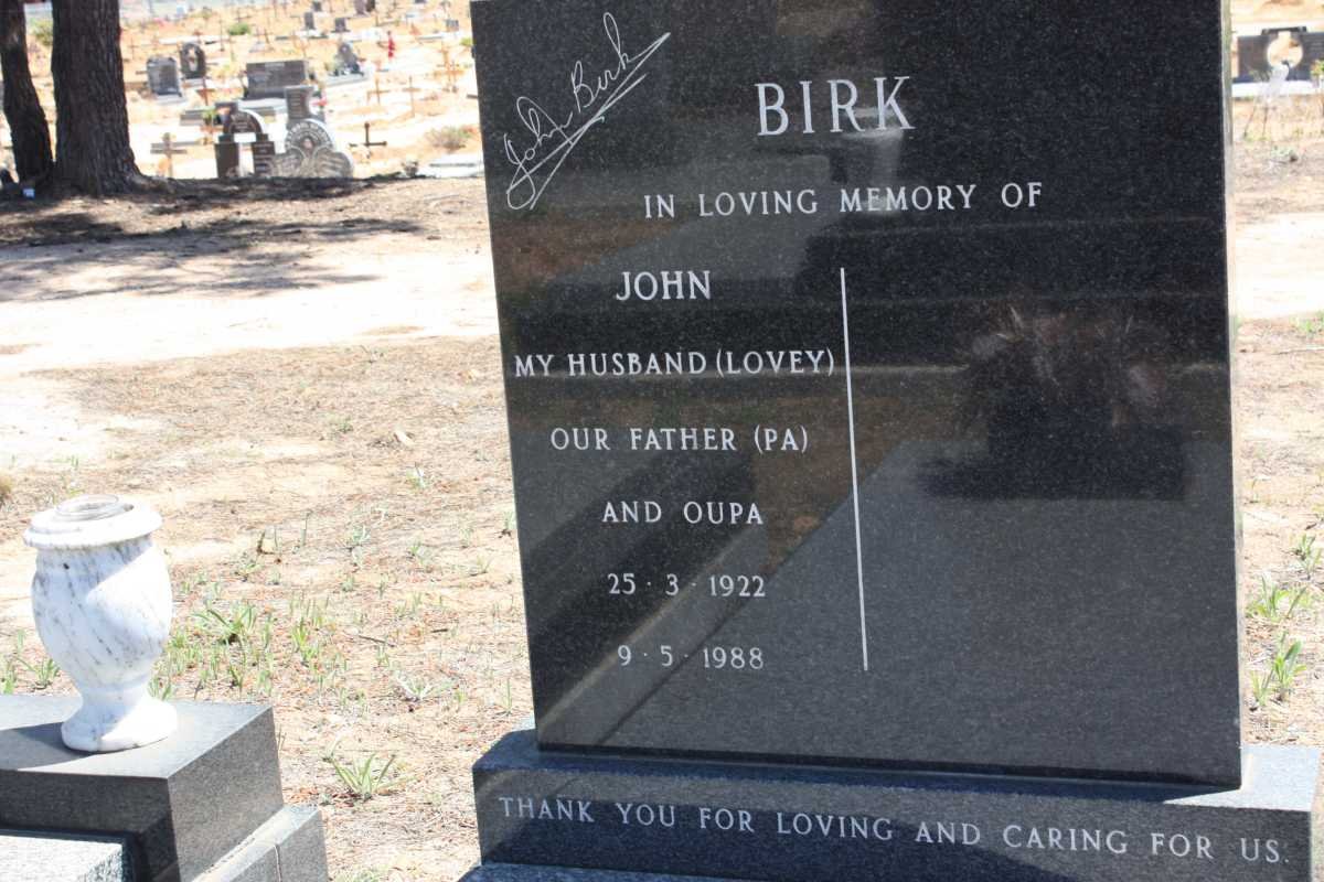 BIRK John 1922-1988