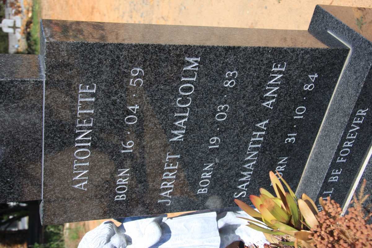 BIGG Jarret Malcolm 1983-1992 :: BIGG Samantha Anne 1984-1992 ::