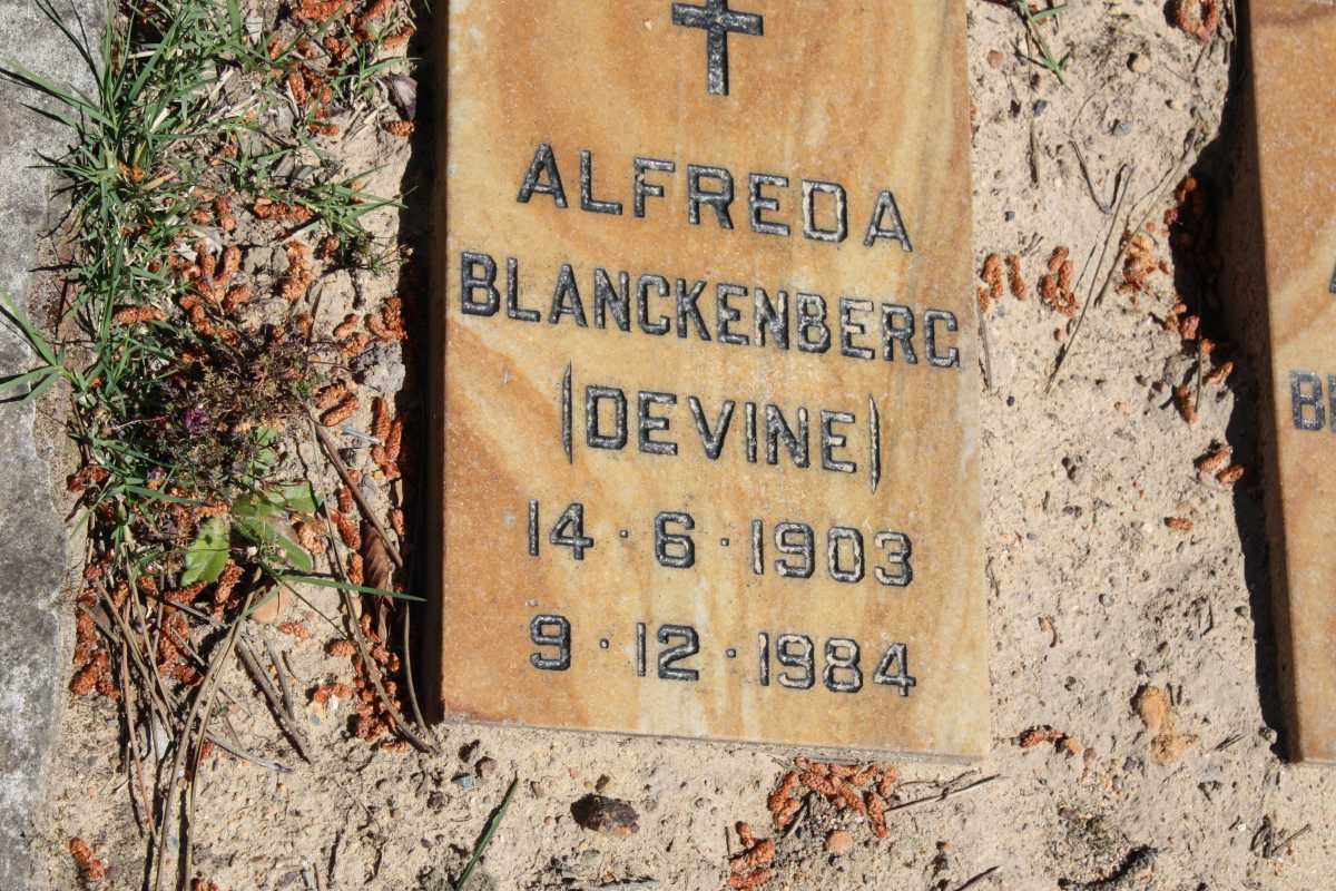 BLANCKENBERG Alfreda 1903-1984