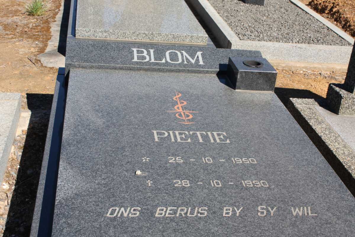 BLOM Pietie 1950-1990