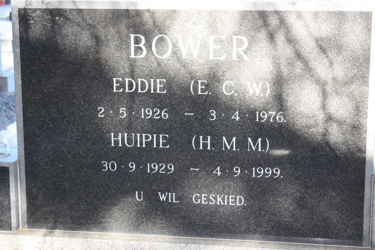 BOWER E.C.W. 1926-1976 &amp; H.M.M. 1929-1999