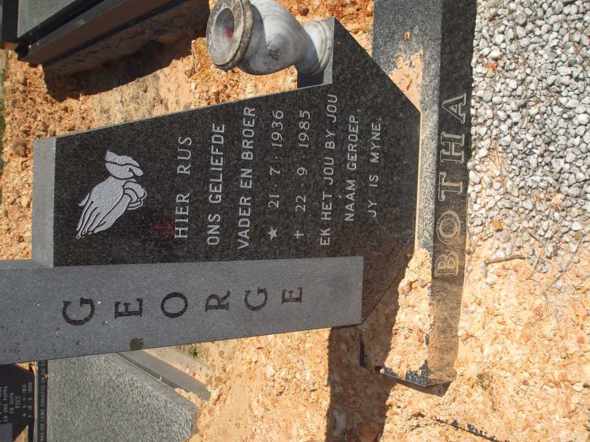 BOTHA George 1936-1985