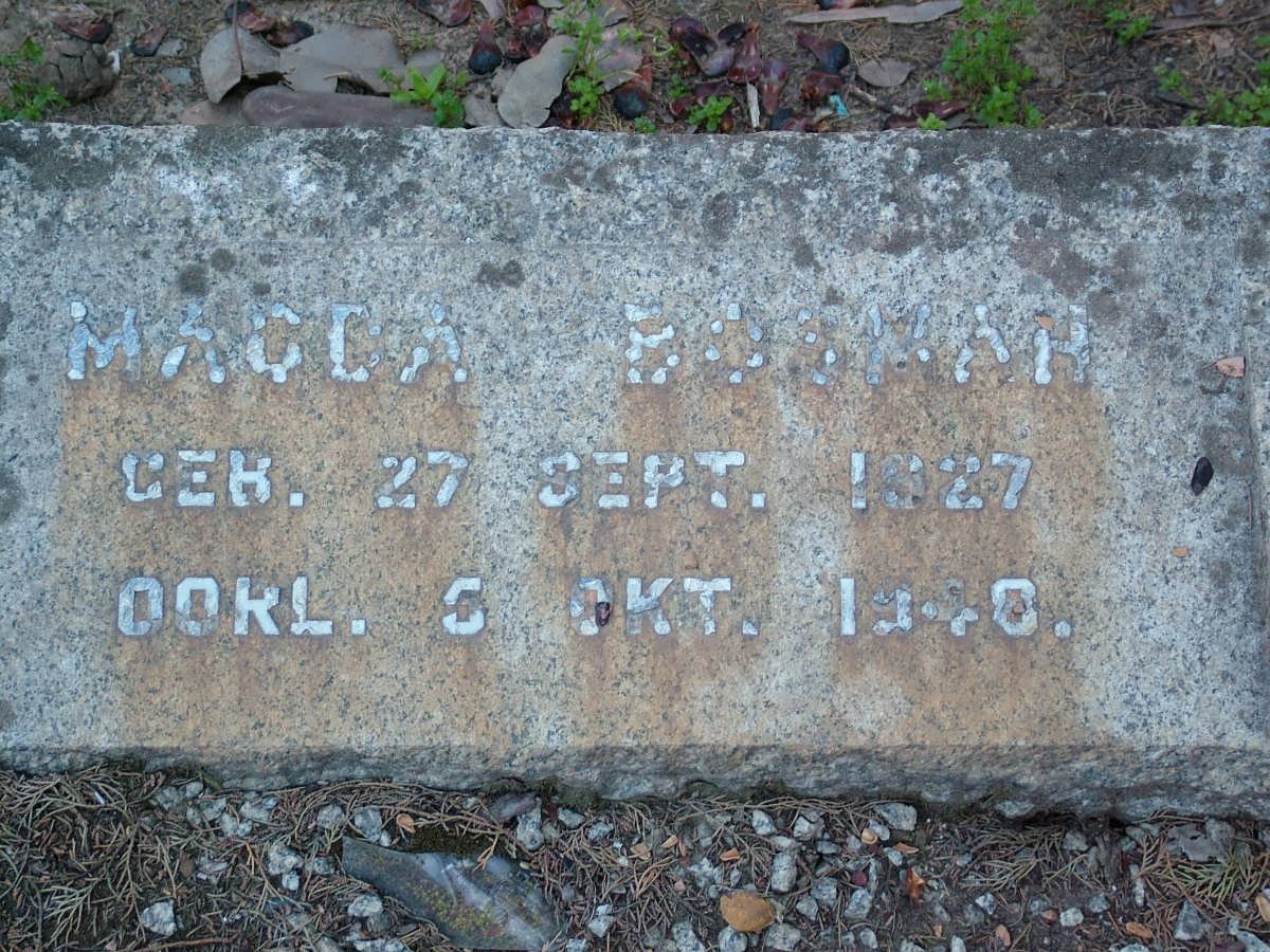 BOSMAN Magda 1827-1948