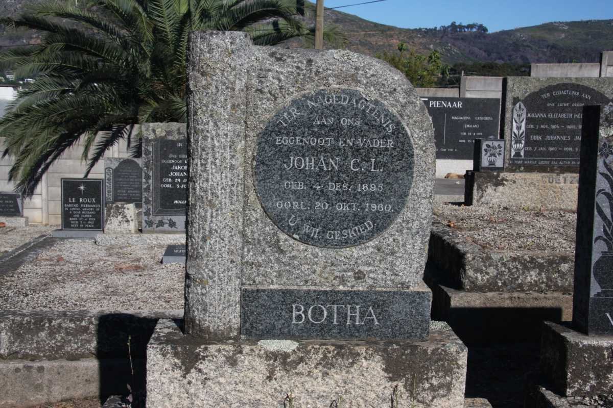 BOTHA Johan C.L. 1895-1960