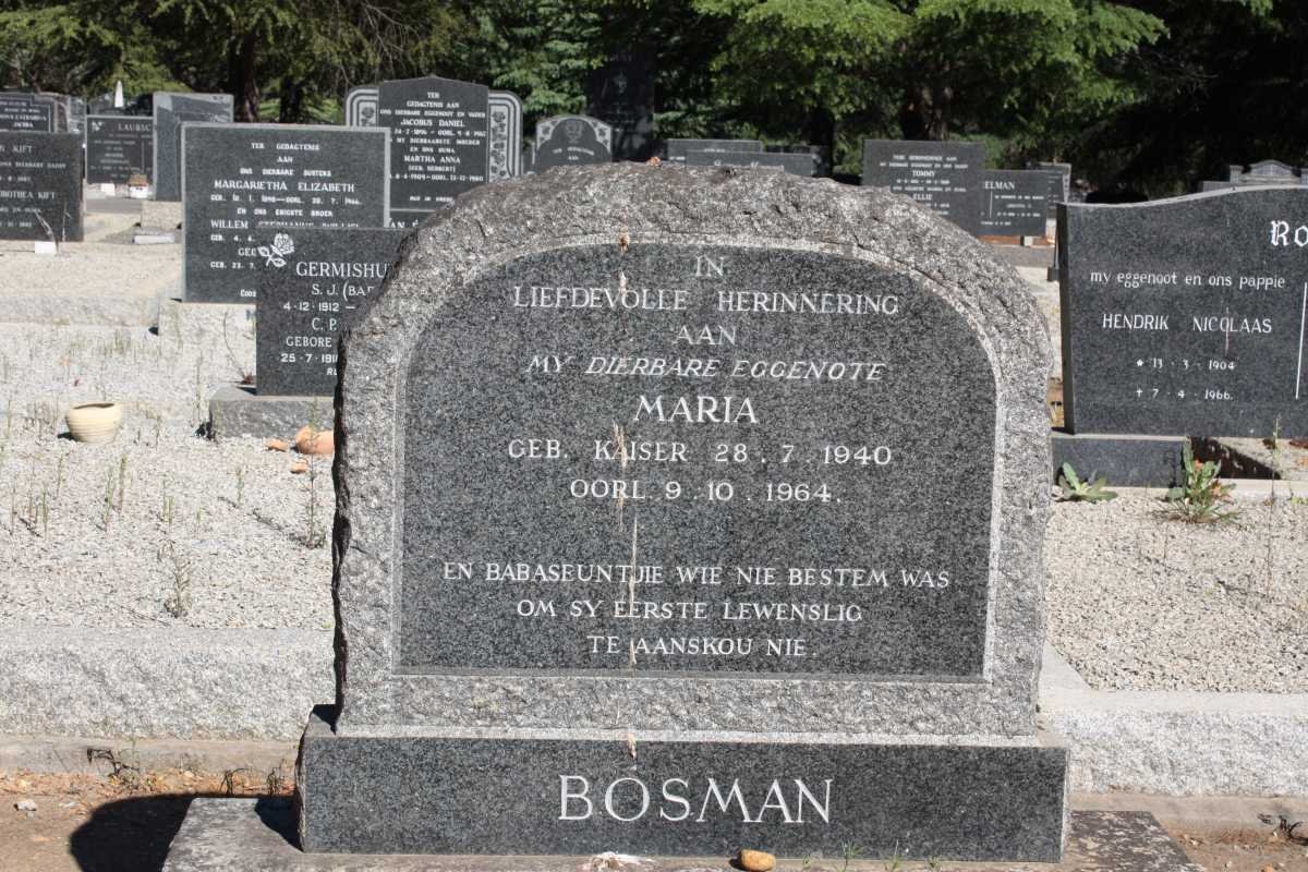BOSMAN Maria nee KAISER 1940-1964 :: BOSMAN Baba