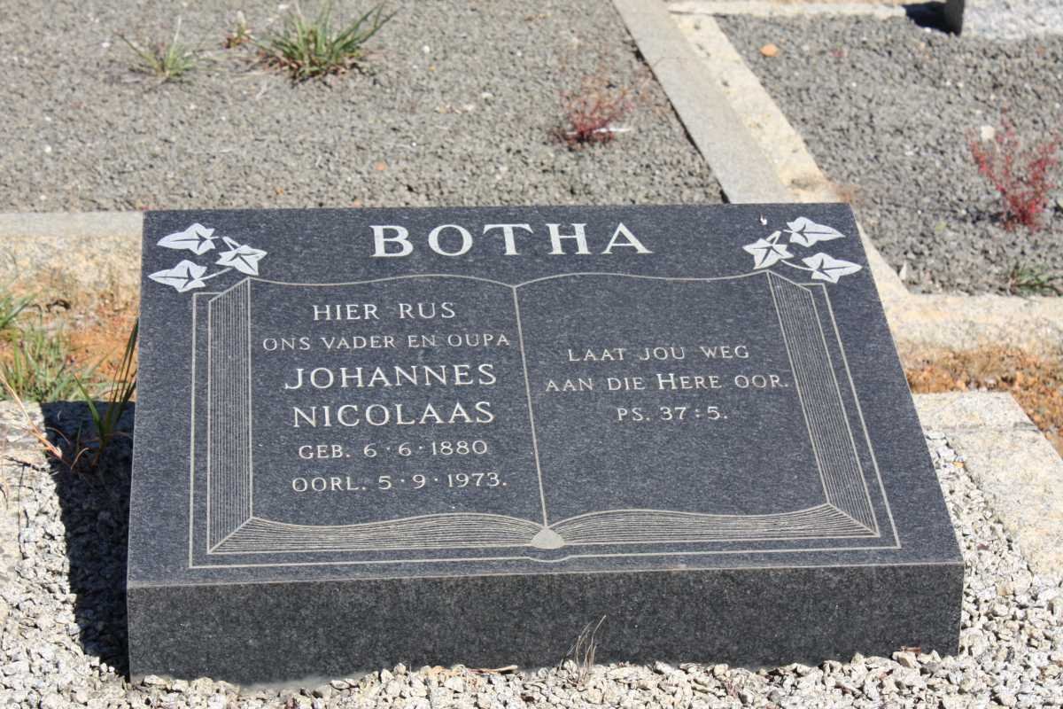 BOTHA Johannes Nicolaas 1880-1973