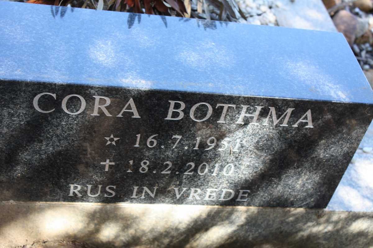 BOTHMA Cora 1951-2010