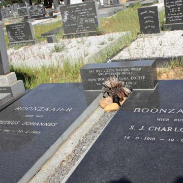 BOONZAAIER Petrus Johannes 1911-1983 &amp; S.J. Charlotte 1918-1985