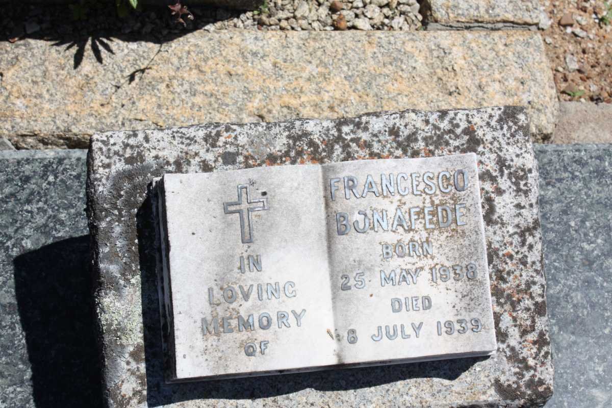 BONAFEDE Francesco 1938-1939
