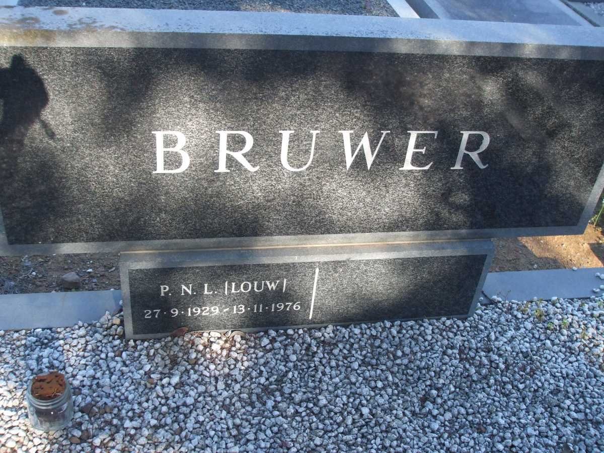 BRUWER P.N.L. 1929-1976
