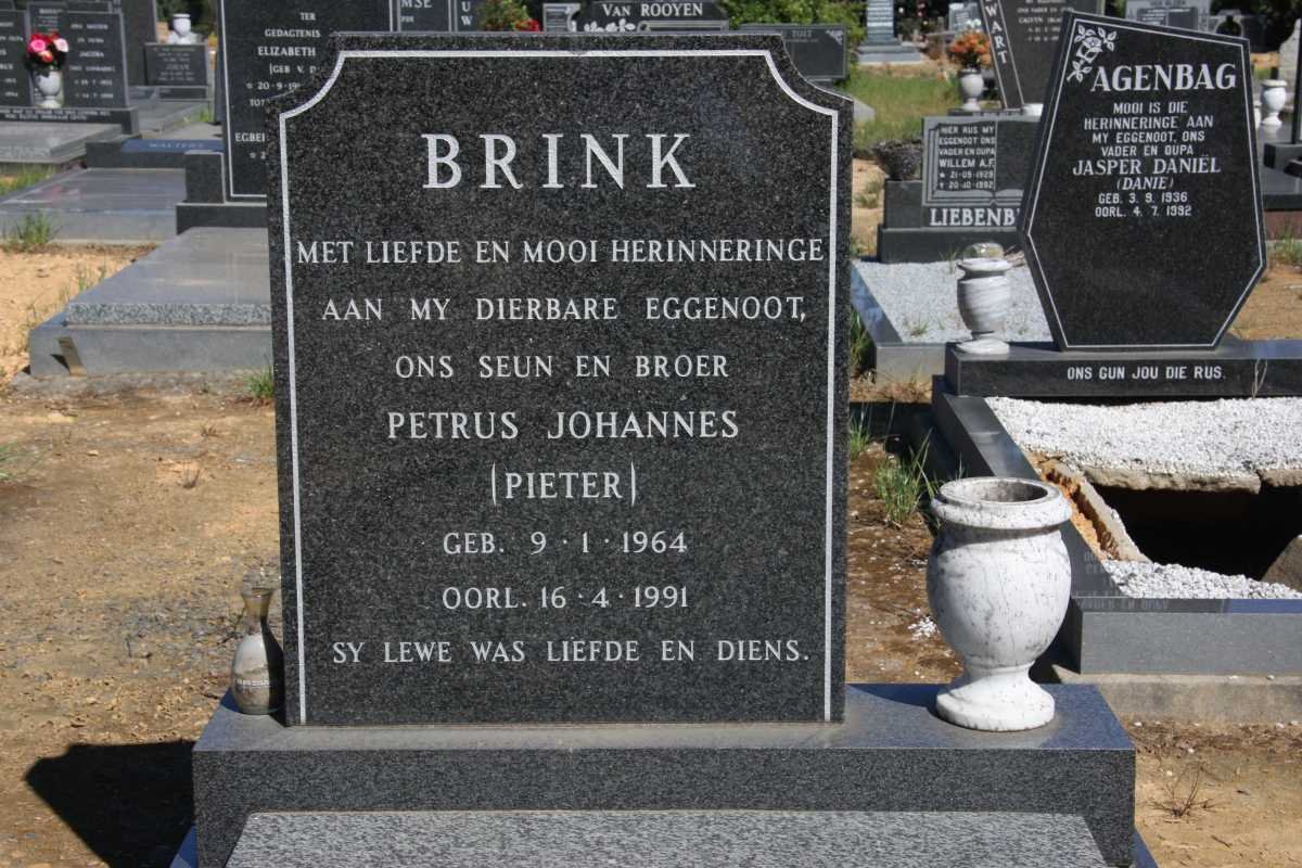 BRINK Petrus Johannes 1964-1991