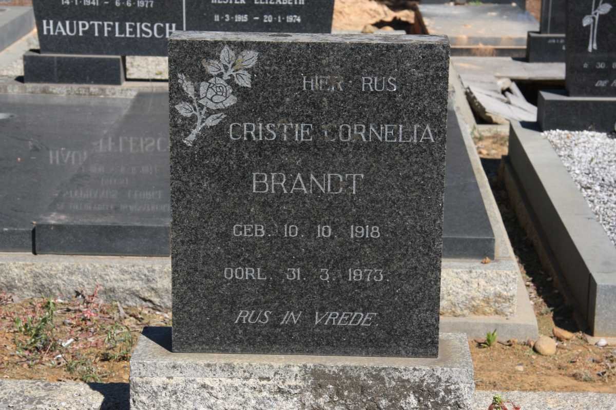 BRANDT Cristie Cornelia 1918-1973