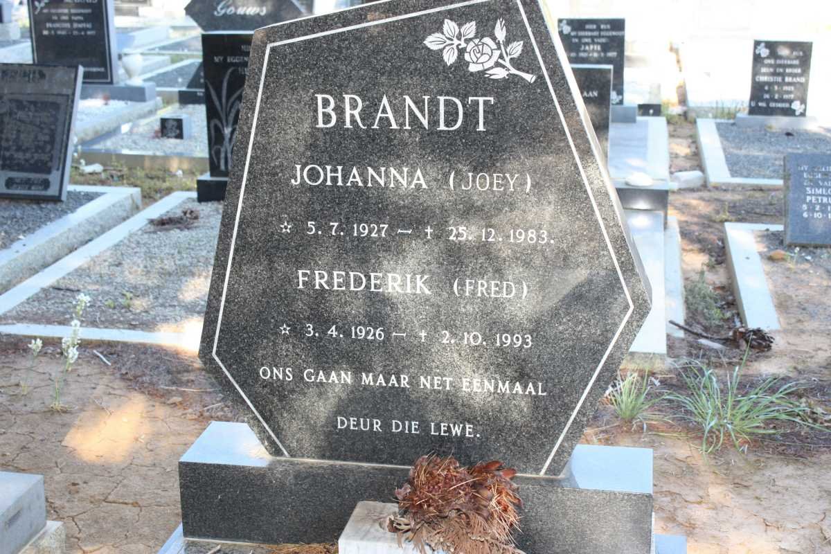 BRANDT Frederik 1926-1993 &amp; Johanna 1927-1983