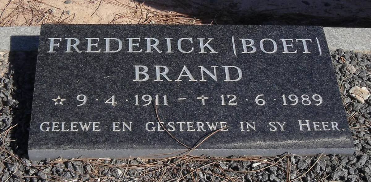 BRAND Frederick 1911-1989