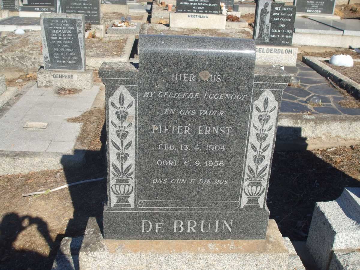 BRUIN Pieter Ernst, de 1904-1958