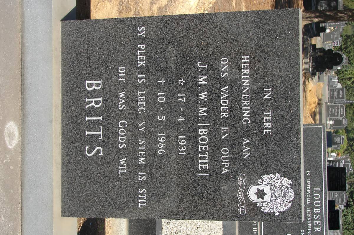 BRITS J.M.W.M. 1931-1986