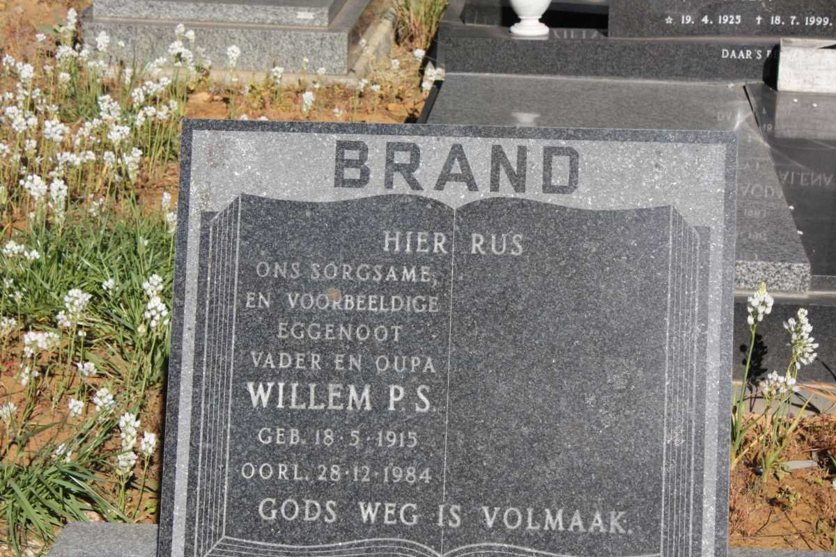 BRAND Willem P.S. 1915-1984