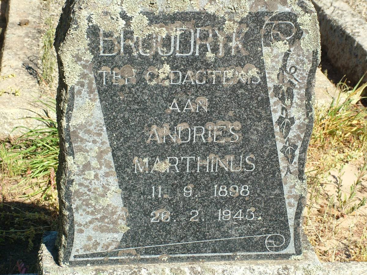 BROODRYK Andries Marthinus 1898-1943