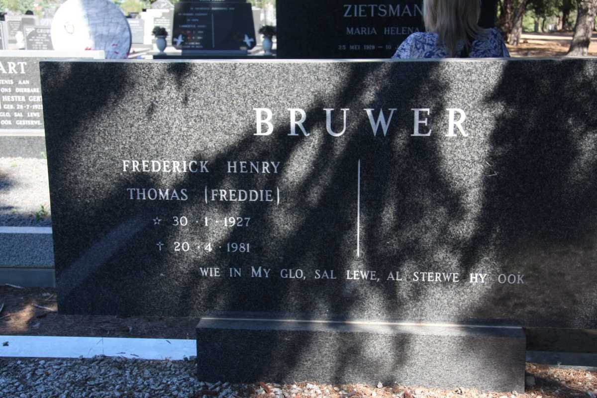 BRUWER Frederick Henry Thomas 1927-1981