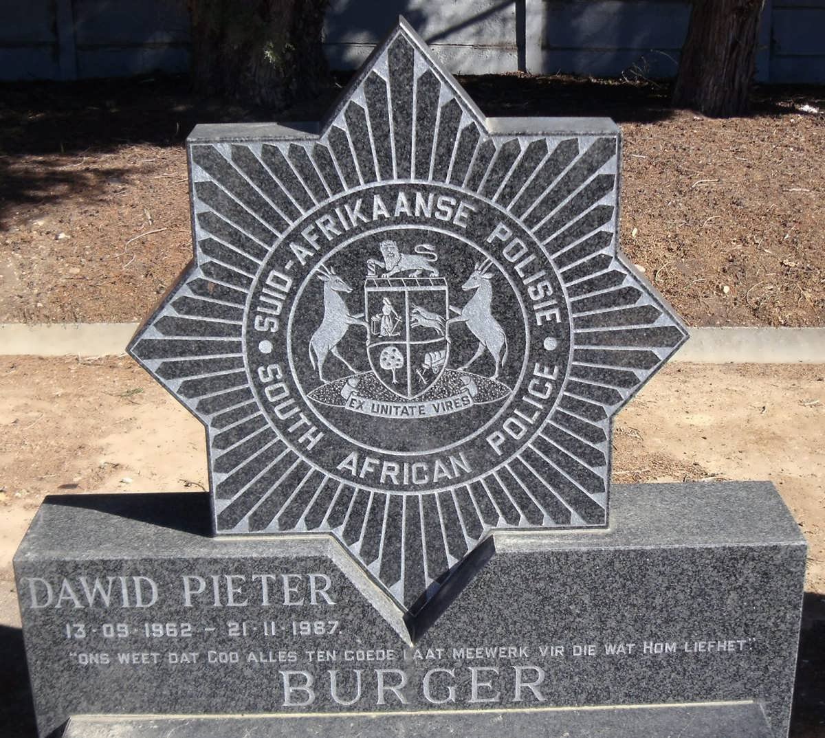 BURGER Dawid Pieter 1962-1987
