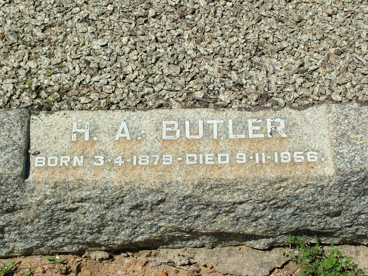 BUTLER H.A. 1879-1956