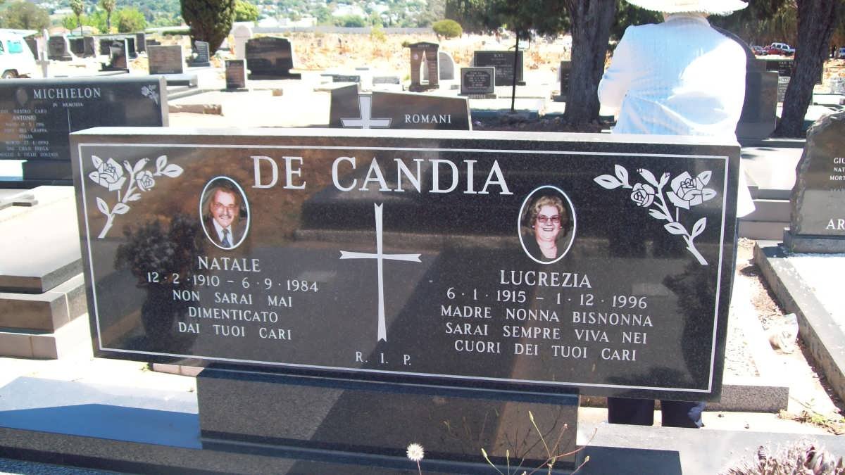CANDIA Natale, de 1910-1984 &amp; Lucrezia 1915-1996