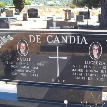 CANDIA Natale, de 1910-1984 &amp; Lucrezia 1915-1996