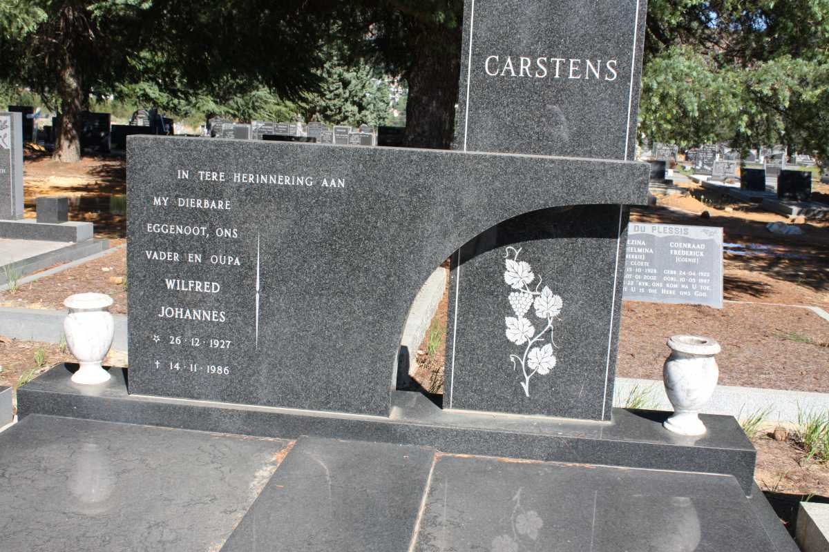 CARSTENS Wilfred Johannes 1927-1986