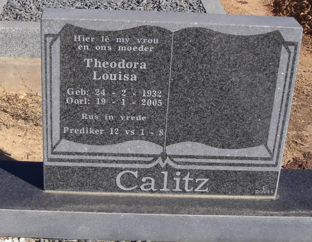 CALITZ Theodora Louisa 1932-2005