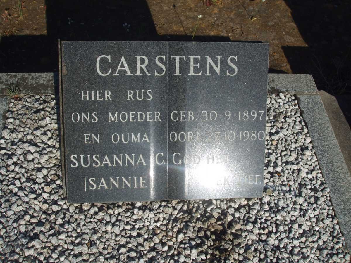 CARSTENS Susanna C. 1897-1980