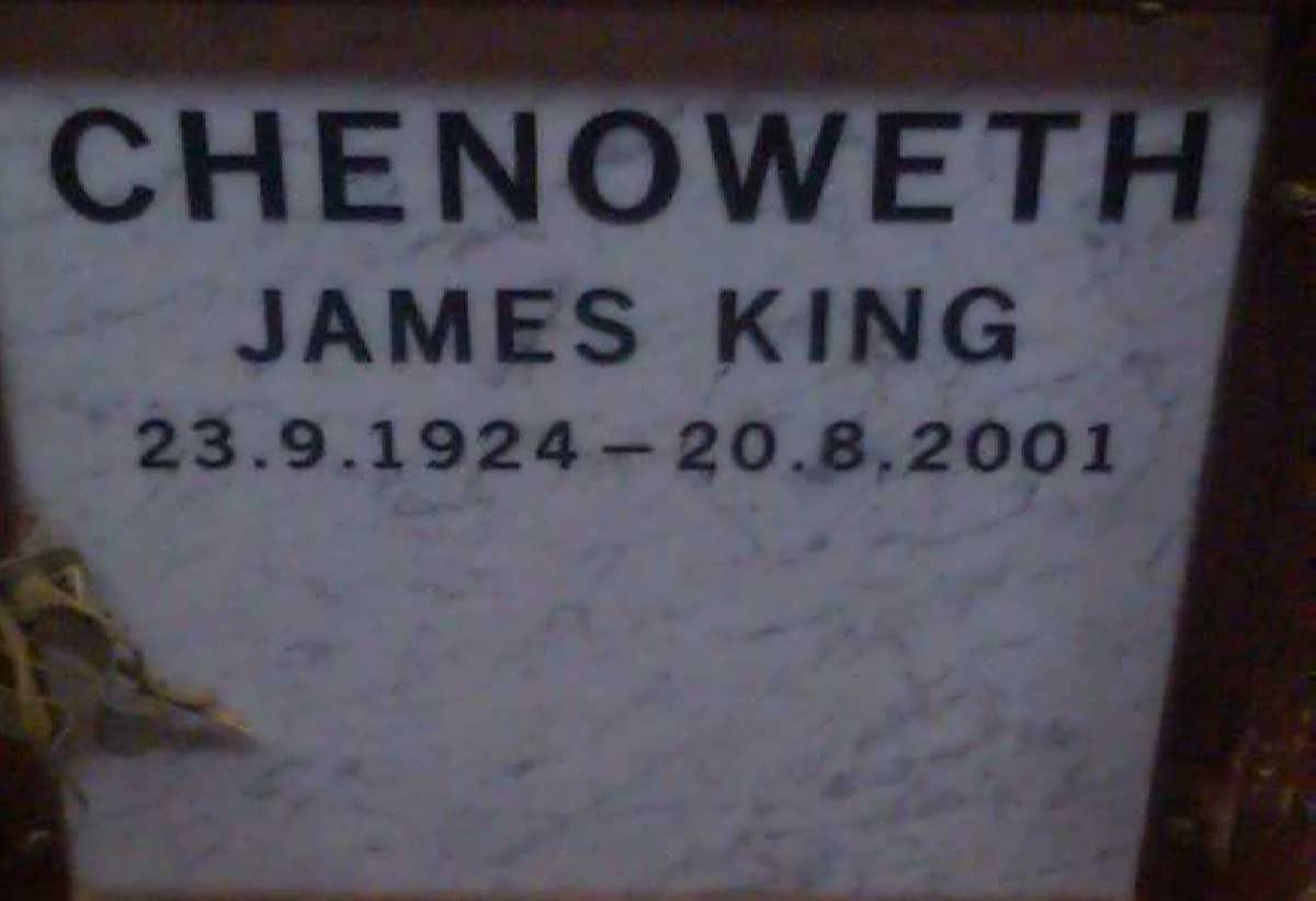 CHENOWETH James King 1924-2001