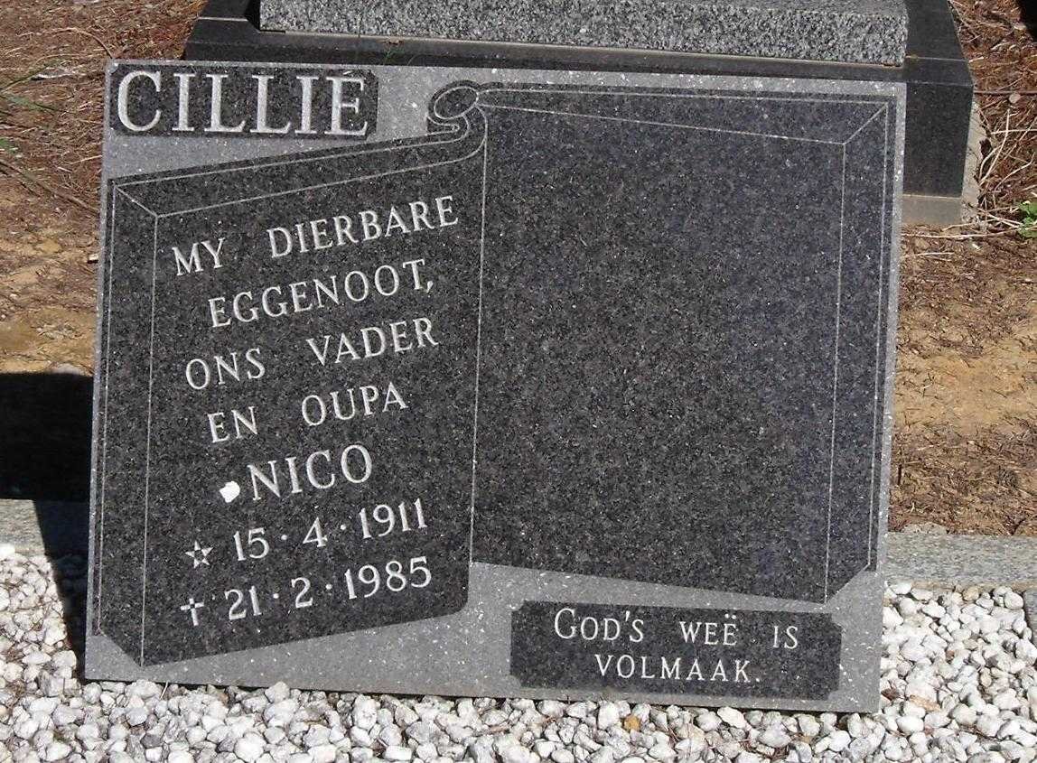 CILLIE Nico 1911-1985