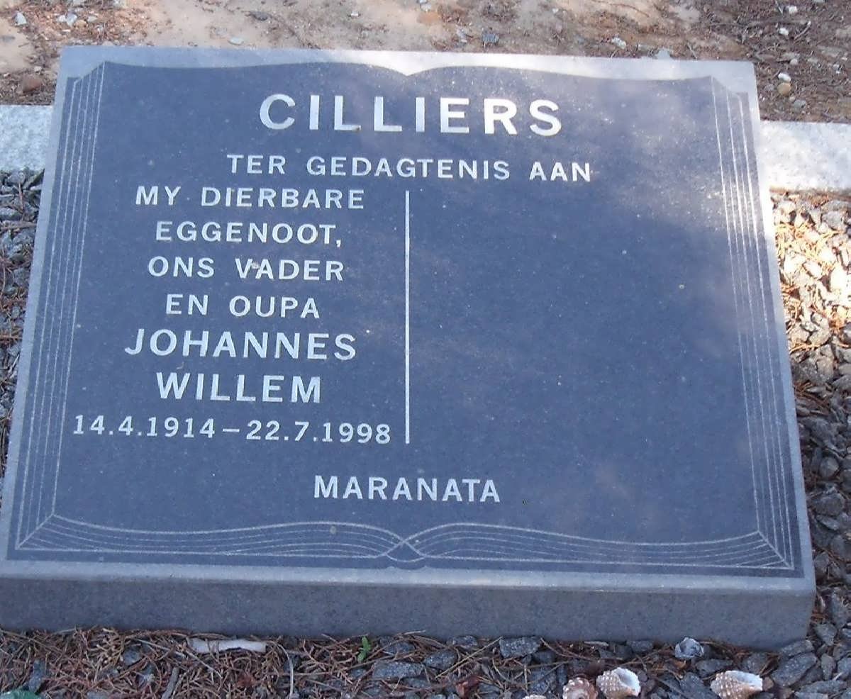 CILLIERS Johannes Willem 1914-1998