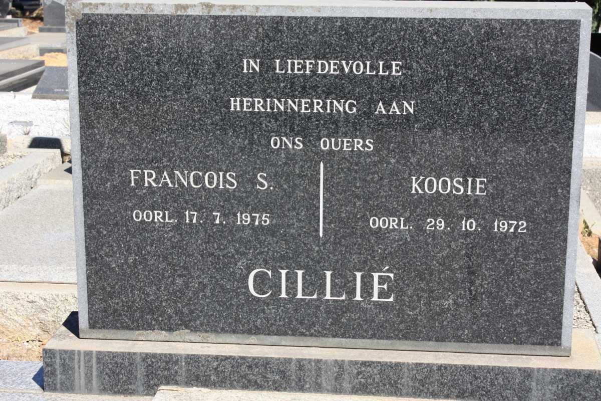 CILLIÉ Francois S. -1975 &amp; Koosie -1972