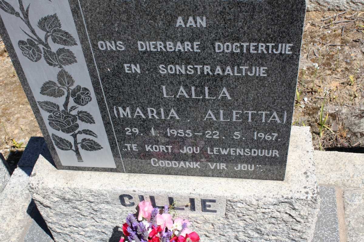 CILLIE Maria Aletta 1955-1967