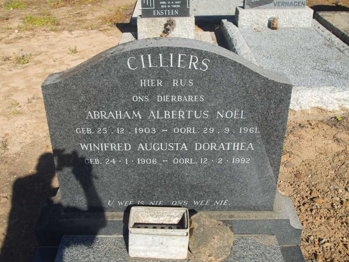CILLIERS Abraham Albertus Noël 1903-1961 &amp; Winifred Augusta Dorathea 1906-1992
