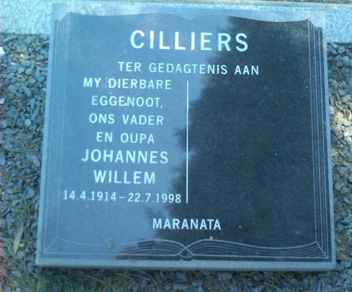 CILLIERS Johannes Willem 1914-1998