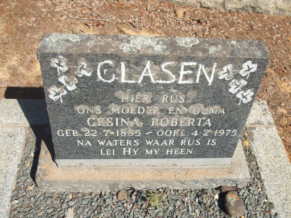 CLASEN Gesina Roberta 1885-1975
