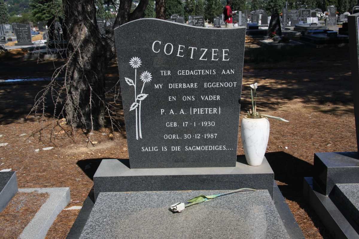 COETZEE P.A.A. 1930-1987