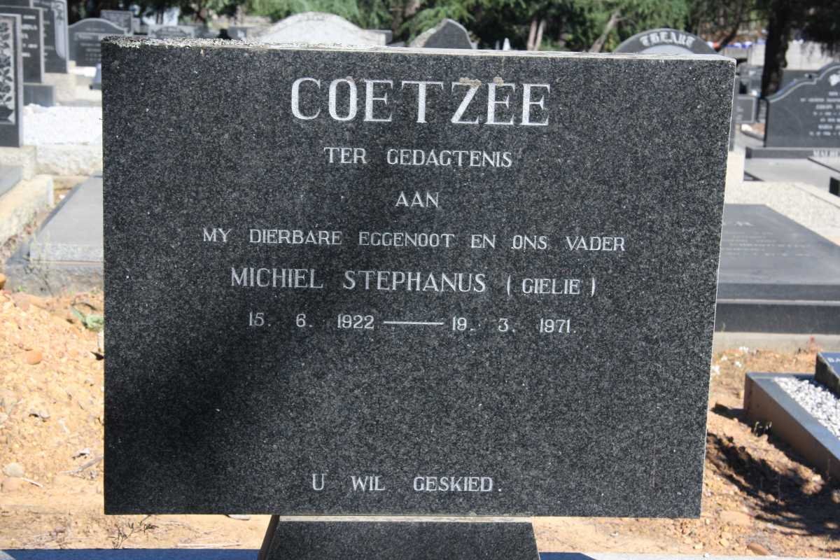 COETZEE Michiel Stephanus 1922-1971
