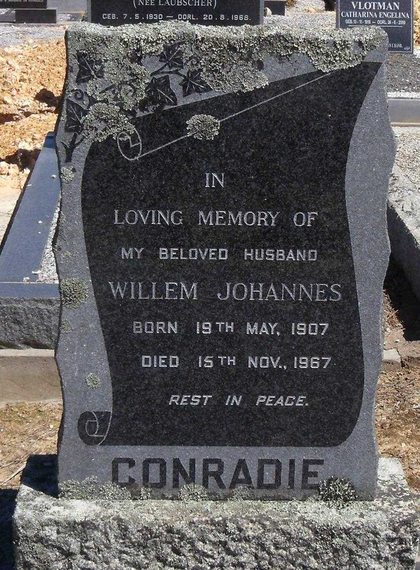 CONRADIE Willem Johannes 1907-1967