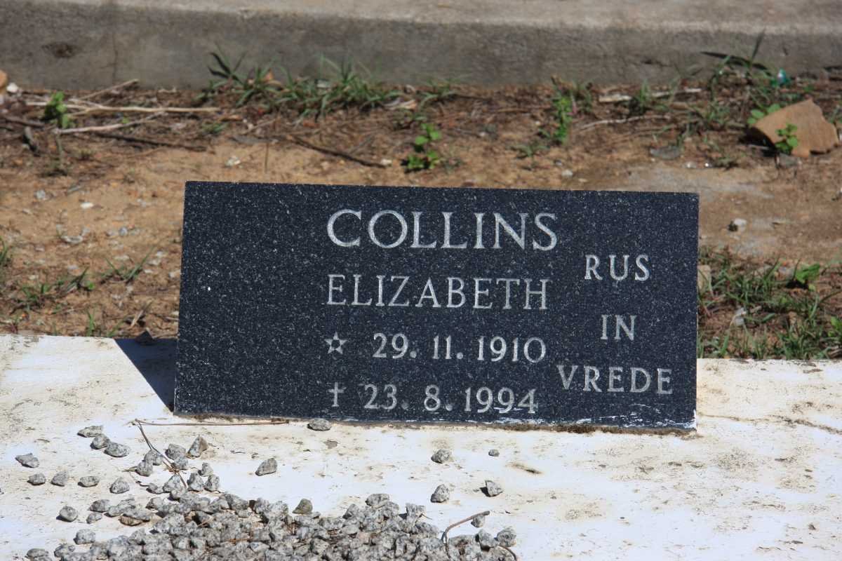 COLLINS Elizabeth 1910-1994