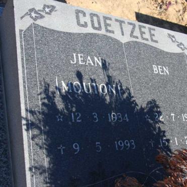 COETZEE Ben 1928-2009 &amp; Jean MOUTON 1934-1993